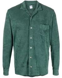 dunkelgrünes Langarmhemd von Fedeli