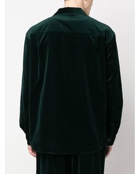 dunkelgrünes Langarmhemd von Acne Studios