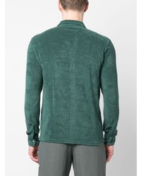 dunkelgrünes Langarmhemd von Fedeli