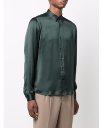 dunkelgrünes Langarmhemd von Ami Paris