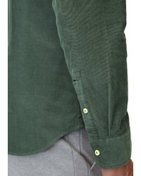 dunkelgrünes Langarmhemd von Marc O'Polo
