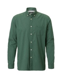 dunkelgrünes Langarmhemd von Marc O'Polo