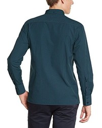 dunkelgrünes Langarmhemd von Merc of London