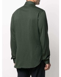 dunkelgrünes Langarmhemd von Orian