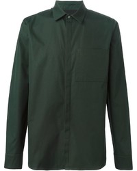 dunkelgrünes Langarmhemd von Tim Coppens