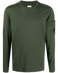 dunkelgrünes Langarmshirt von C.P. Company