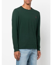 dunkelgrünes Langarmshirt von Polo Ralph Lauren