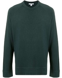 dunkelgrünes Langarmshirt von James Perse