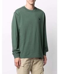 dunkelgrünes Langarmshirt von Stone Island