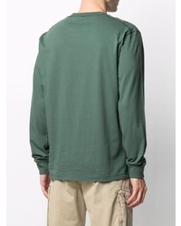 dunkelgrünes Langarmshirt von Stone Island