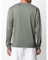 dunkelgrünes Langarmshirt von Stone Island