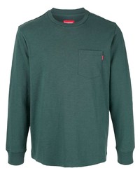 dunkelgrünes Langarmshirt von Supreme