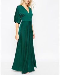 dunkelgrünes Maxikleid von Asos