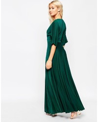 dunkelgrünes Maxikleid von Asos