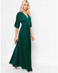 dunkelgrünes Maxikleid von Asos