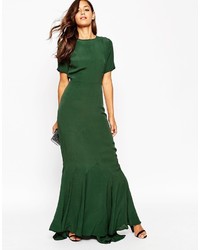 dunkelgrünes Maxikleid von Asos