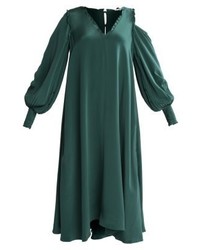 dunkelgrünes Maxikleid von Tibi