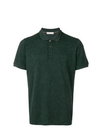 dunkelgrünes Polohemd mit Paisley-Muster von Etro