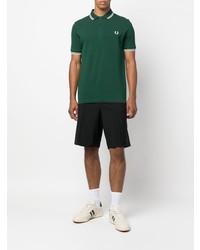 dunkelgrünes Polohemd von Fred Perry