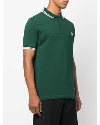 dunkelgrünes Polohemd von Fred Perry