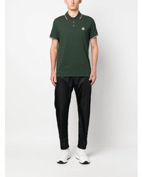 dunkelgrünes Polohemd von Moncler