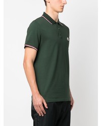 dunkelgrünes Polohemd von Moncler