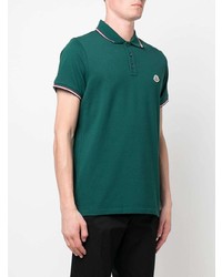 dunkelgrünes Polohemd von Moncler