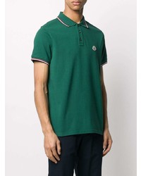 dunkelgrünes Polohemd von Moncler