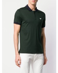 dunkelgrünes Polohemd von Emporio Armani