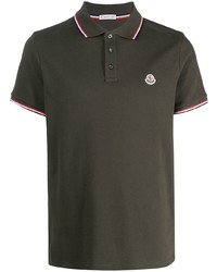 dunkelgrünes Polohemd von Moncler