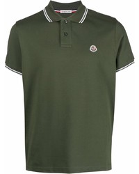 dunkelgrünes Polohemd von Moncler