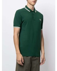 dunkelgrünes Polohemd von Fred Perry