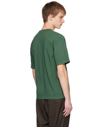 dunkelgrünes Strick T-Shirt mit einem Rundhalsausschnitt von Neighborhood