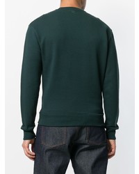 dunkelgrünes Sweatshirt von AMI Alexandre Mattiussi