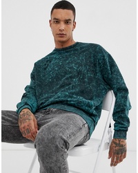 dunkelgrünes Sweatshirt von ASOS DESIGN