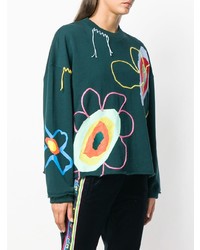 dunkelgrünes Sweatshirt von Mira Mikati
