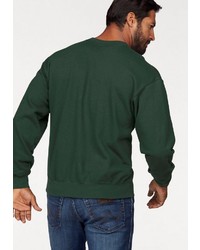 dunkelgrünes Sweatshirt von Fruit of the Loom