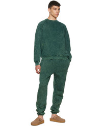 dunkelgrünes Sweatshirt von Les Tien