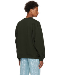 dunkelgrünes Sweatshirt von Dries Van Noten