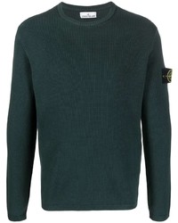 dunkelgrünes Sweatshirt von Stone Island