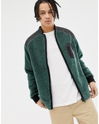 dunkelgrünes Sweatshirt von Weekday