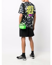 dunkelgrünes Mit Batikmuster T-Shirt mit einem Rundhalsausschnitt von Nike