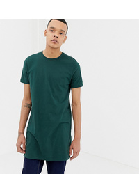 dunkelgrünes T-Shirt mit einem Rundhalsausschnitt von ASOS DESIGN
