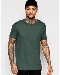 dunkelgrünes T-Shirt mit einem Rundhalsausschnitt von Asos