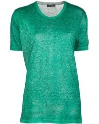 dunkelgrünes T-Shirt mit einem Rundhalsausschnitt von Avant Toi