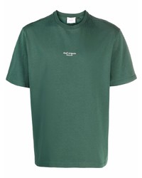 dunkelgrünes T-Shirt mit einem Rundhalsausschnitt von Axel Arigato