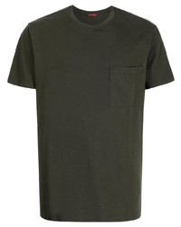 dunkelgrünes T-Shirt mit einem Rundhalsausschnitt von Barena