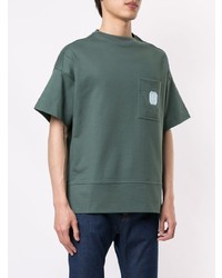 dunkelgrünes T-Shirt mit einem Rundhalsausschnitt von Cerruti 1881