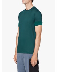 dunkelgrünes T-Shirt mit einem Rundhalsausschnitt von Mackintosh 0003