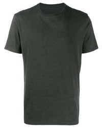 dunkelgrünes T-Shirt mit einem Rundhalsausschnitt von Bellerose